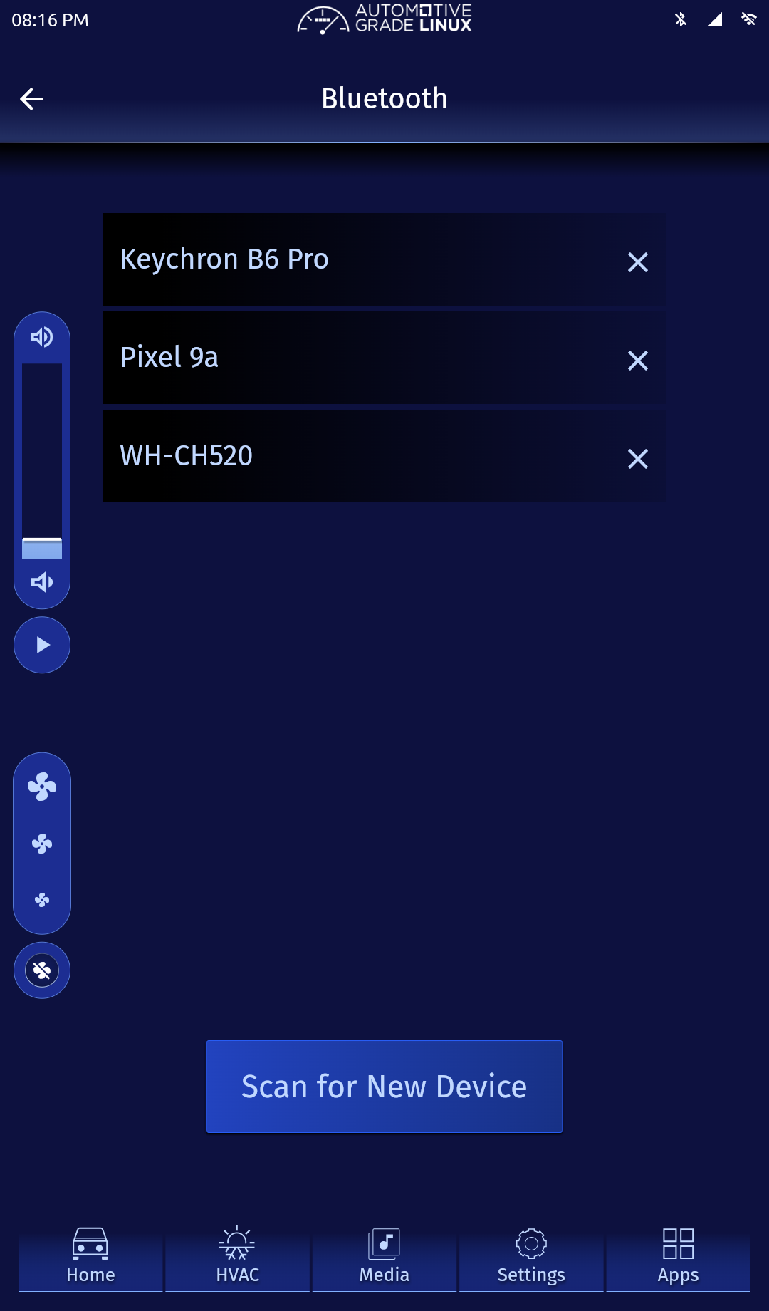 Bluetooth page showing Pixel 9a retained as a paired device after disconnection.